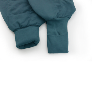 *NEW* Gradually Weighted Sleep Suit with Footies– Teal Blue